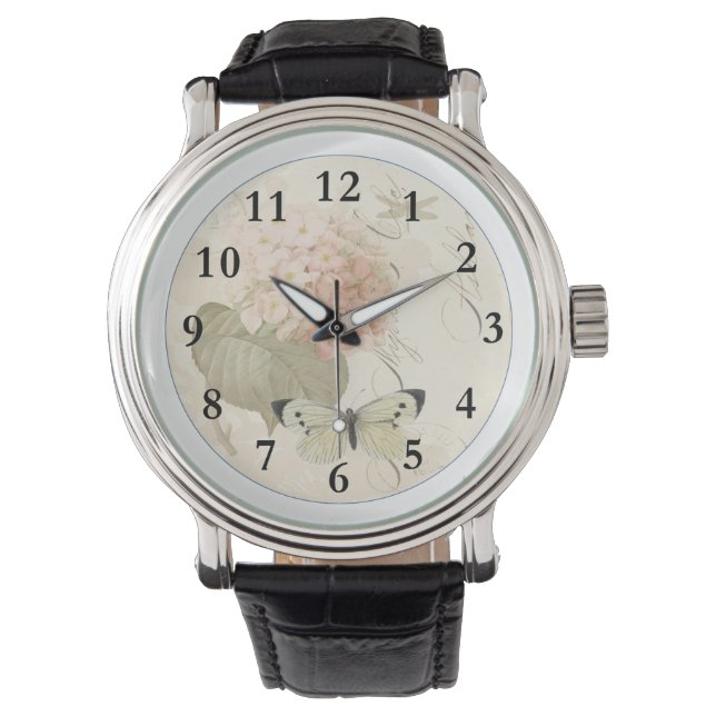 Hometime Old-Style | Antique Red Roses | Retro Rom Armbandsur (Framsida)