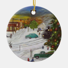 Hometown Christmas 2017-utsmyckning Julgransprydnad Keramik
