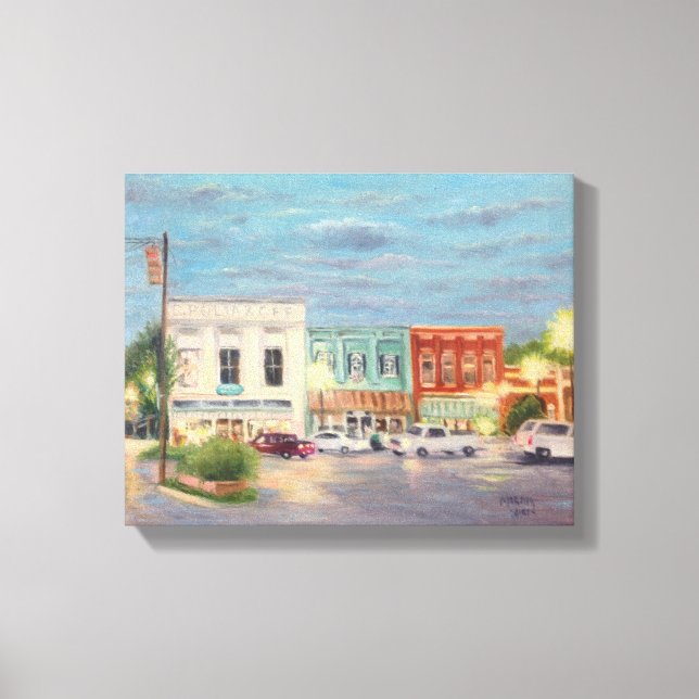 Hometown Light Show Canvastryck (Framsida)