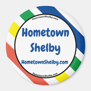 Hometown Shelby Roligt Färg Magnet