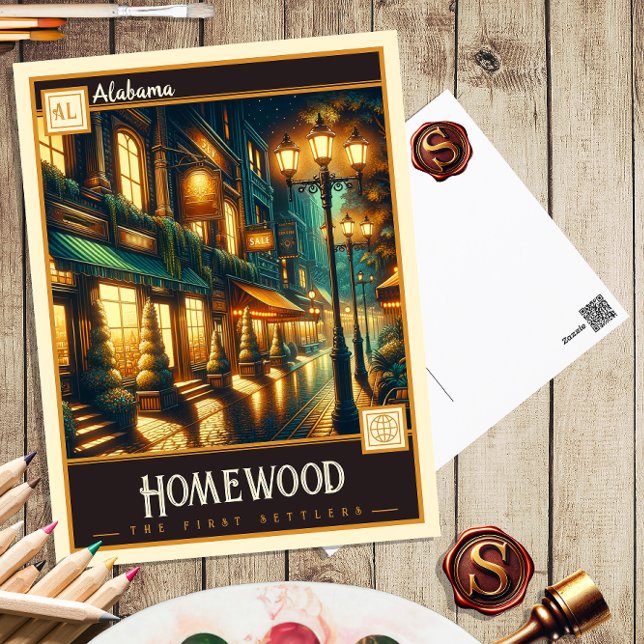 Homewood, Alabama | Vintage Vykort (Skapare uppladdad)