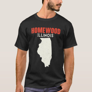 Homewood Illinois USA State America Travel Illinoi T Shirt
