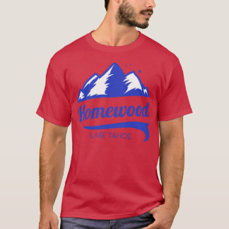 Homewood Mountain ski Sjö Tahoe California T Shirt