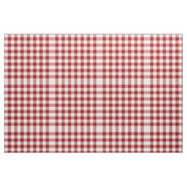 Homey Red and White Gingham Block Mönster Fabric Tyg