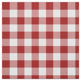Homey Red and White Gingham Play Fabric Tyg
