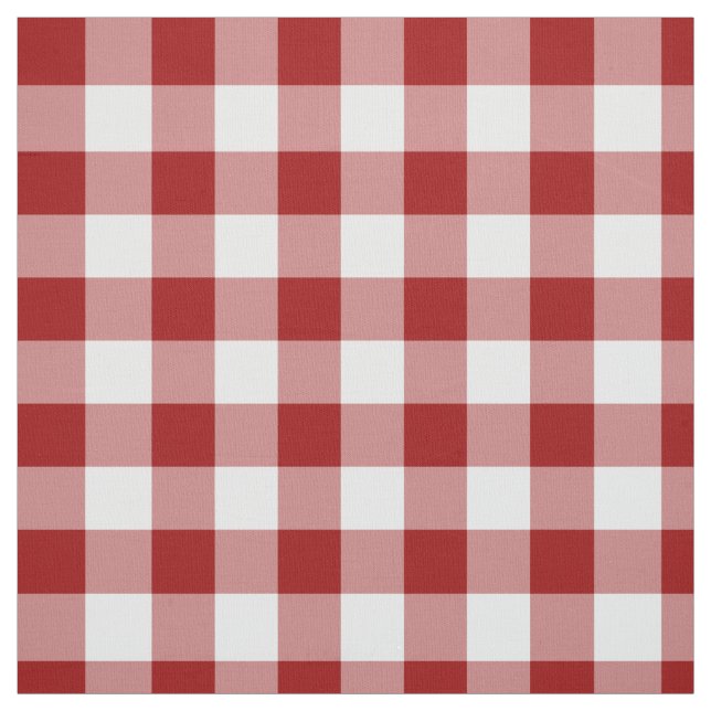 Homey Red and White Gingham Play Fabric Tyg (Provkarta)