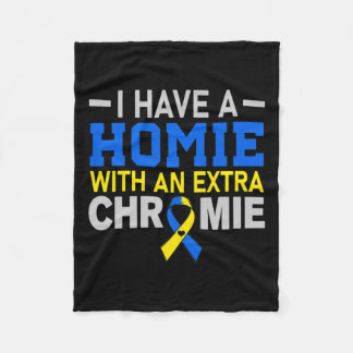 Homie with Extra Chromie Down Syndrome Awarene Fleecefilt