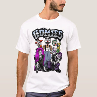 Homies 90-tals Nostalgi Cholo Clowner T Shirt