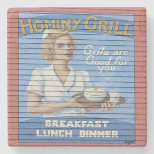 Hominyen grillar Charleston, Coaster. för Stenunderlägg