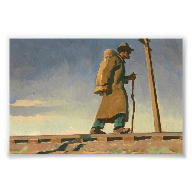 Homless Man av Maynard Dixon Fototryck (Framsidan)