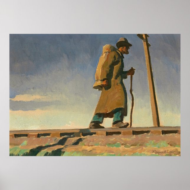 Homless Man av Maynard Dixon Poster (Framsidan)