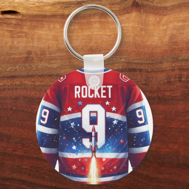 Hommage 9 Maurice Richard Nyckelring (Framsida)