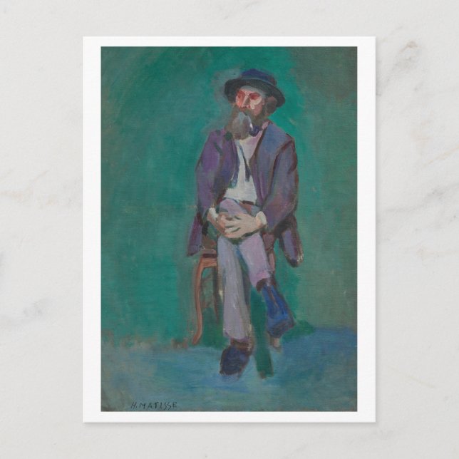 Homme assis (1900) vykort (Framsida)
