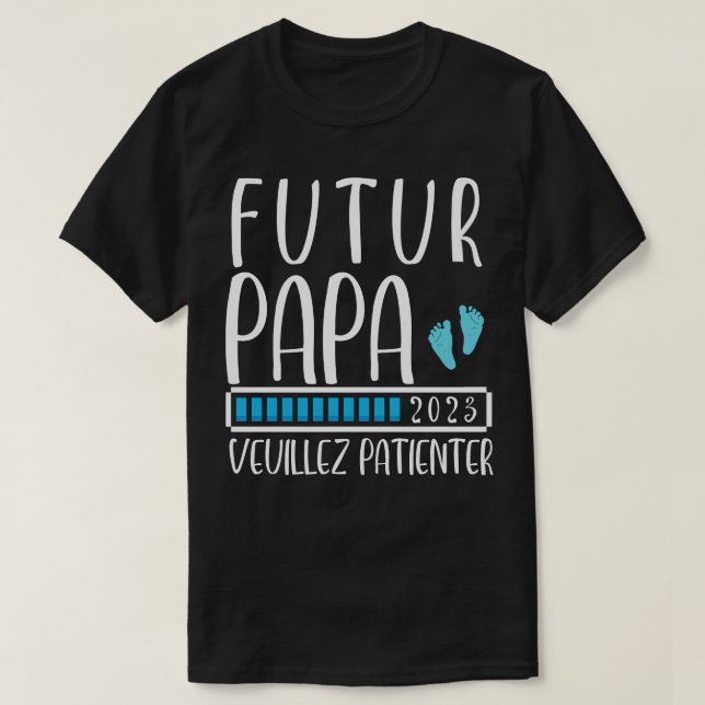 Homme Futur pappa 2023 T Shirt (Design framsida)