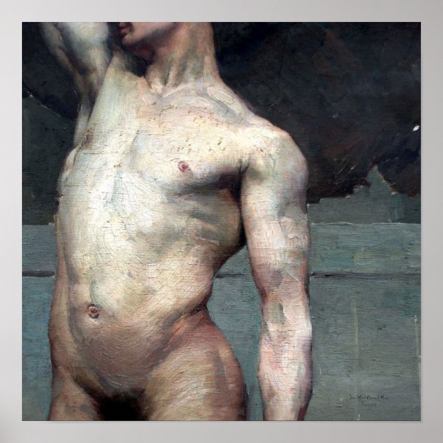 Homme nu académique 19ème poster (Framsidan)