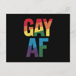 Homo AF HBTQ Pride Homogåva Pride Månad Vykort