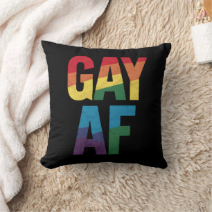 Homo AF HBTQ-prydnadshyllning HBTQ-gåva Prydnadsmå Kudde