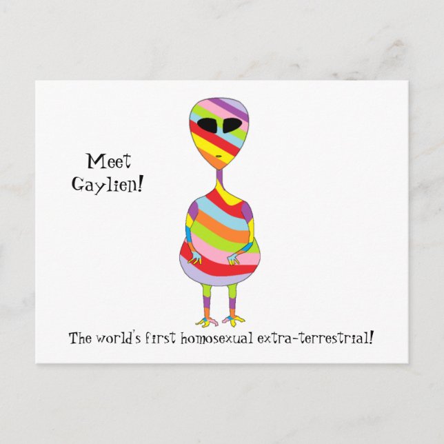 Homo-Alienus Vykort (Framsida)