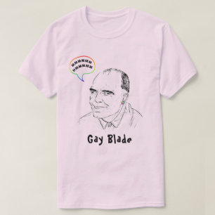 Homo Blade HBTQ+ Homopride Humor  T Shirt