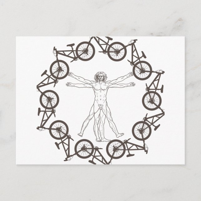 Homo Cyclistus Vykort (Framsida)