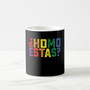 Homo Estas Spanska Mexikansk Rolig Gay Pride HBTQ Kaffemugg