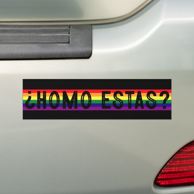 Homo Estas spanska mexikanska gay Pride HBTQ månad Bildekal (På Bil)