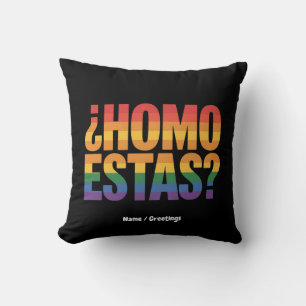 Homo Estas Spanska mexikanskt finare Gay pride-mån Kudde