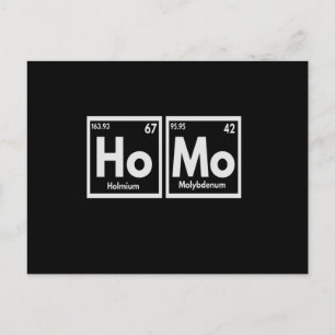 Homo Gay Pride Kemiska Element T-Shirt Rolig LGBTQ Vykort