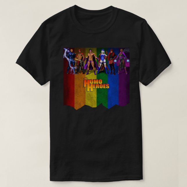 Homo Heroes T-Shirt (Design framsida)