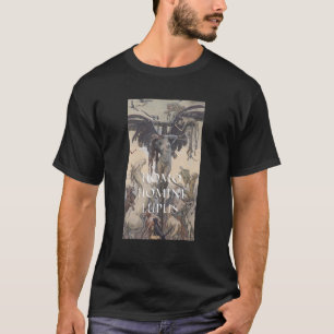 Homo Homini Lupus Painting av Maximilian Pirner T Shirt