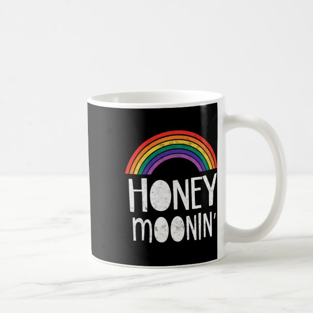Homo Lesbisk Nygift Bröllopsfest T-shirt Lgbt Ho Kaffemugg (Höger)
