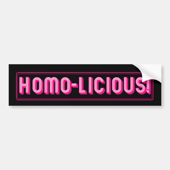 Homo-Licious! Bildekal (Framsidan)