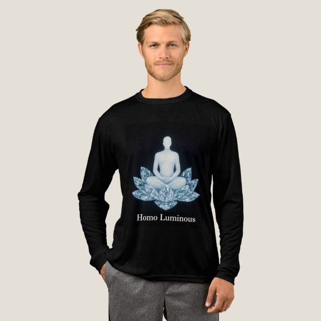 Homo Luminous Bella Mens Long Sleeved T-shirt (Hel framsida)