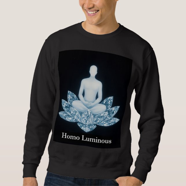 Homo Luminous Mäns Tröja Lång Ärmad Tröja (Framsida)