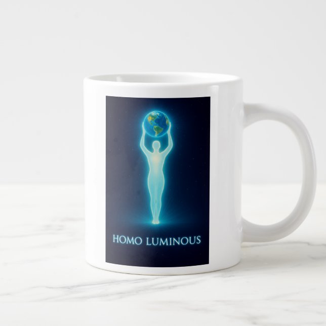 Homo Luminous The Light Bringer Morning Mug Jumbo Jumbo Mugg (Höger)