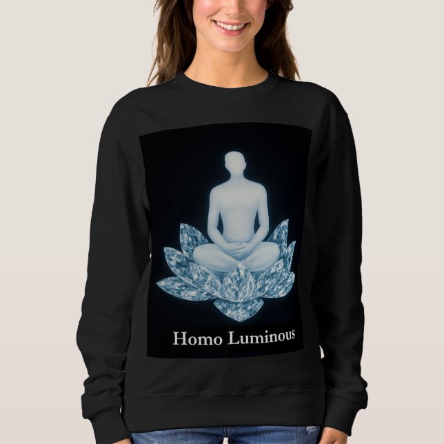 Homo Luminous Womens Sweatshirt T Shirt (Framsida)
