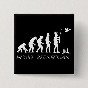 Homo Redneckian Button. Knapp