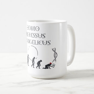 Homo Regressus Evangelicus – Rolig Anti-MAGA-kort Kaffemugg