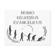 Homo Regressus Evangelicus – Rolig Anti-MAGA-kort