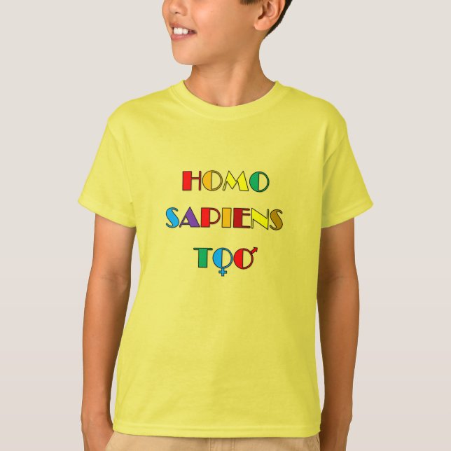 HOMO SAPIENS Kids T-Shirt (Framsida)