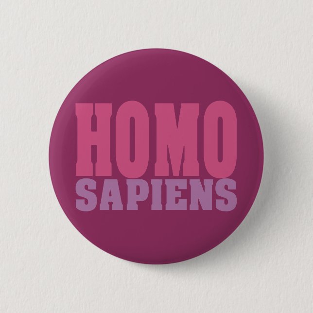 HOMO SAPIENS-knappar Knapp (Framsida)