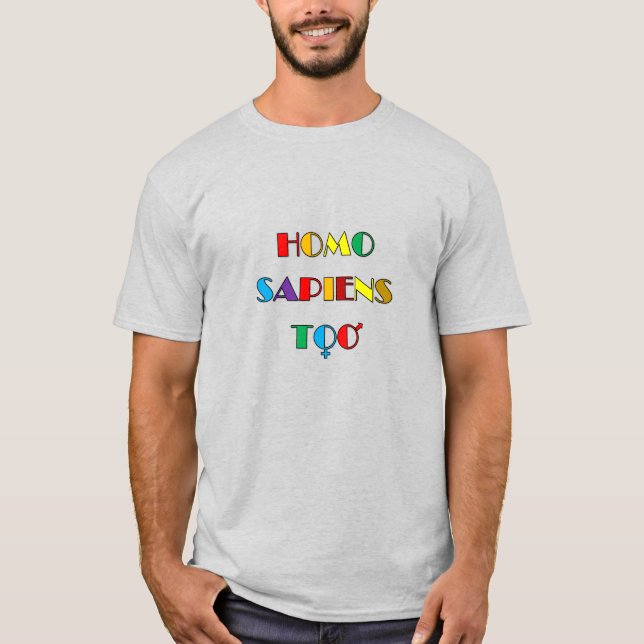 HOMO SAPIENS T-Shirt (Framsida)