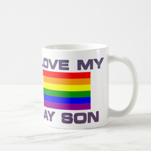 HOMO STOLTHET JAG ÄLSKAR MIN HOMOSON KAFFEMUGG