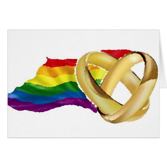 Homoäktenskap Hälsningskort (Framsidan Horizontal)