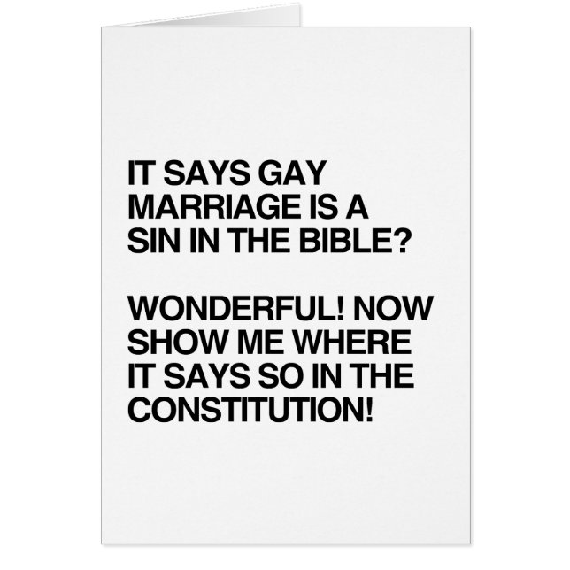 HOMOÄKTENSKAPEN ÄR EN SYNDA I BIBELN HÄLSNINGSKORT (Framsidan)