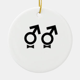 HomoäktenskapT-tröja Julgransprydnad Keramik