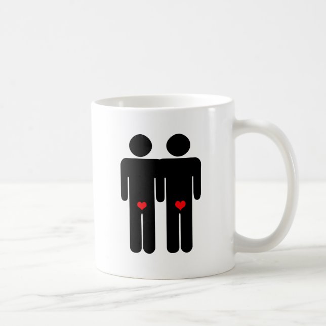 HOMOÄLSKANDE (2) KAFFEMUGG (Höger)