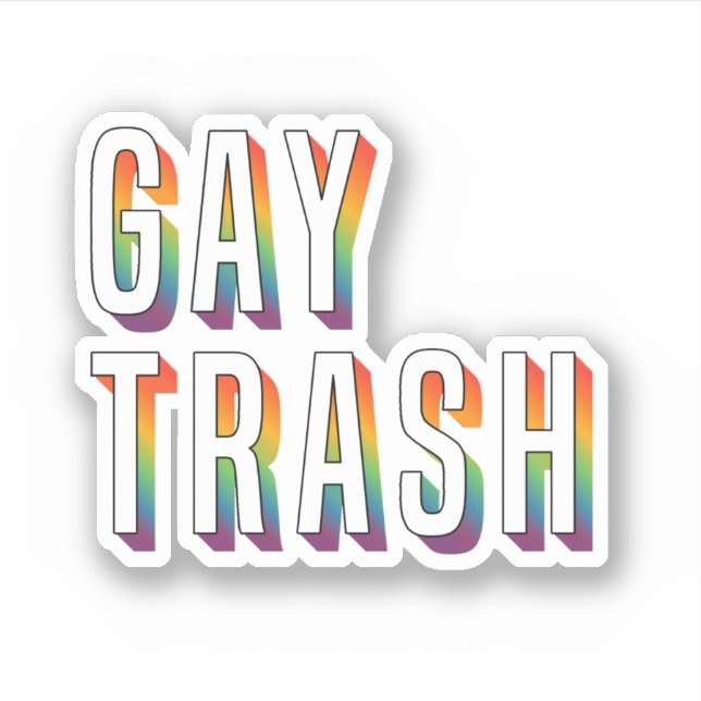 Homoavfall Klistermärken (Framsida)