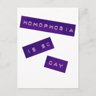 Homofobi är så Gay II Vykort