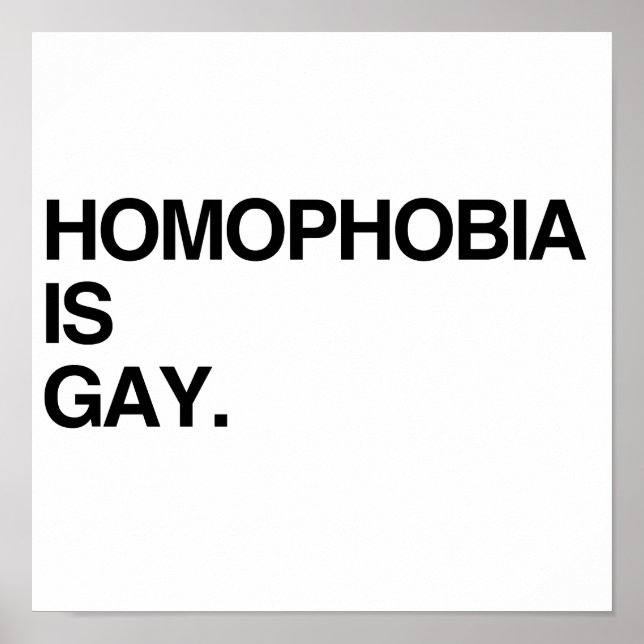 HOMOFOBIA ÄR GAY POSTER (Framsidan)
